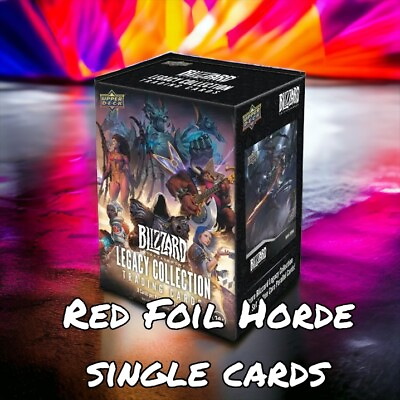 #ad 2023 Upper Deck Blizzard Legacy Collection Horde Red Foil Pick amp; Complete