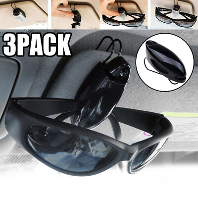 #ad 3 Pack Sun Visor Clip Glasses Holders for Auto Car Truck Sunglasses Eyeglasses