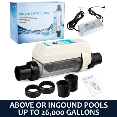 #ad 26k Gallon Pro Chlorinator SaltWater for Swimming Pool Chlorine Generator System