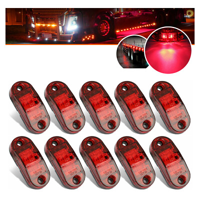 #ad Replace LED Car Clearance Lamp Side Marker LightS FitS 12V Red Truck Trailer RV