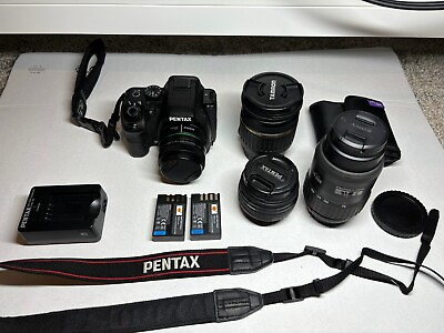 #ad Pentax K S2 with 4 lenses and more 17 50 Tamron F2.8 18 50 70 200 35mm prime
