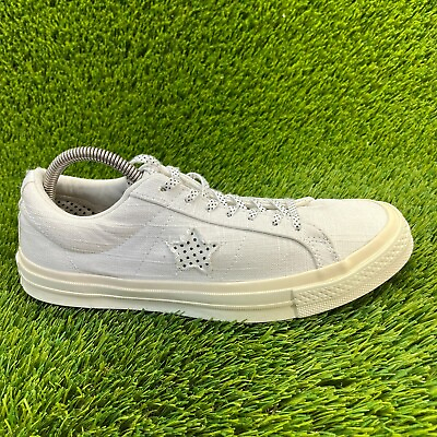 #ad Converse One Star Ox Low Mens Size 8 Beige Athletic Shoes Sneakers 160622C