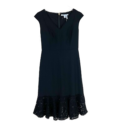#ad NWT Draper James Collection Tulip Lace Dress in Black Size 2 $250 NEW
