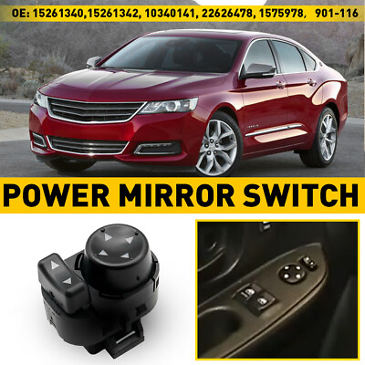 #ad Power Mirror Switch Driver Side For 2005 2008 Malibu 2006 2011 Chevy HHR Impala