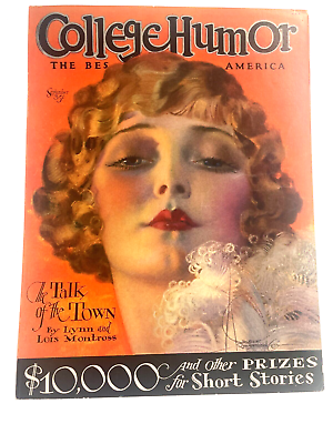 #ad September 1926 College Humor Magazine Pinup Girl COVER ONLY by Rolf Armstrong