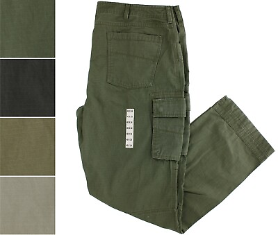 #ad RedHead Men#x27;s Cargo Pants Ripstop Canvas 100% Cotton 8 Pocket Outdoor Pant