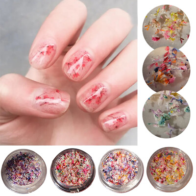 #ad Natural Dry Dried Flower 3D Nail Decor Nail Pressed Floral Manicure Mix Color $2.08