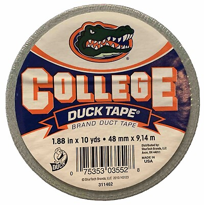 #ad FLORIDA GATORS Duck Tape 1.88 In X 10yds New Sealed