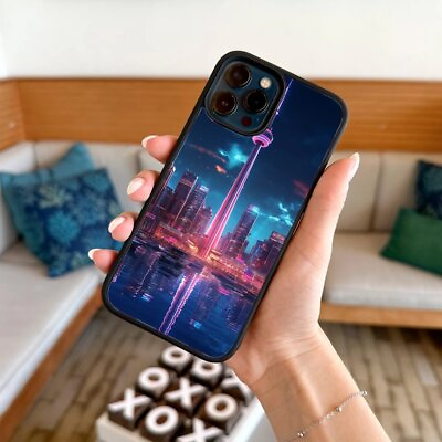 #ad waves toronto city view For iPhone 14 15 11 12 13 X XS XR Max Protective