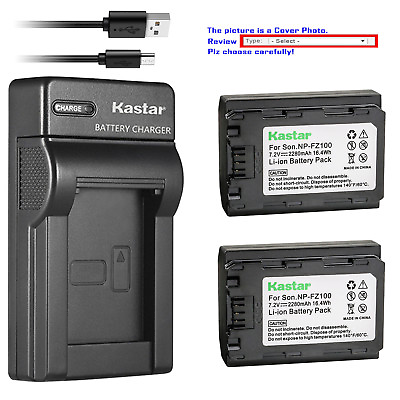 #ad Kastar Battery Slim USB Charger for NP FZ100 amp; Sony FX3 Full Frame Cinema Camera