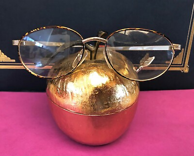 #ad New Matte Gold Eyeglasses Tortoise Rim Temples Diamond Cut Finish Sides SALE