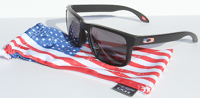 #ad #ad OAKLEY Holbrook Sunglasses Matte Black Prizm SI USA FLAG RARE NEW OO9102 T755