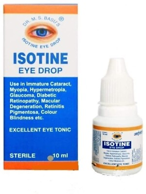 #ad Isotine Ayurvedic Eye Drops Redness Itching Other Eye Problems 10 ml Free Ship