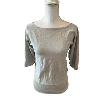 #ad Cyrus Gray Spring Sweater Keyhole Back Detail S