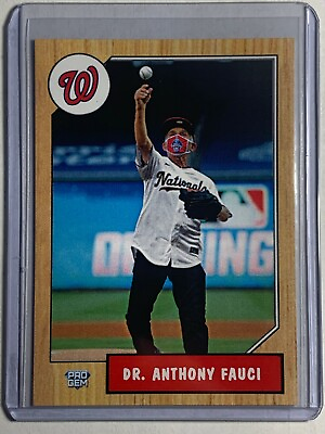 #ad 2020 Dr. Anthony Fauci Pro Gem Custom Baseball Card In hand ready to ship