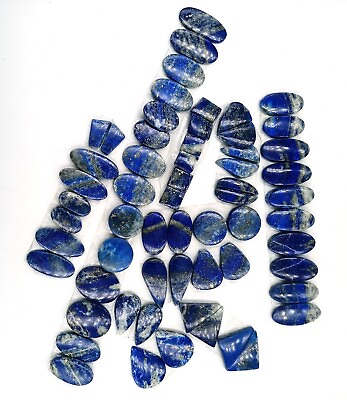 #ad Lapis Lazuli Pair Cabochon Lot handmade Stone loose gemstone Lot 72108