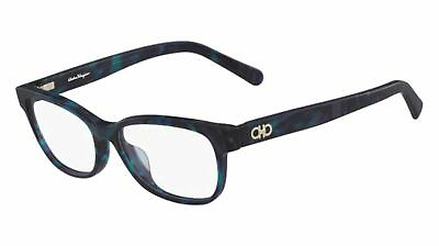 #ad NEW SALVATORE FERRAGAMO SF2788 441 Turquoise Blue Marble Eyeglasses 54mm 15 140