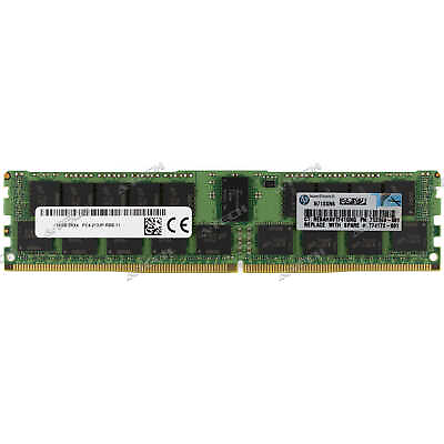 #ad HP 16GB DDR4 RDIMM 726719 B21 774172 001 752369 081 726719 S21 Server Memory RAM