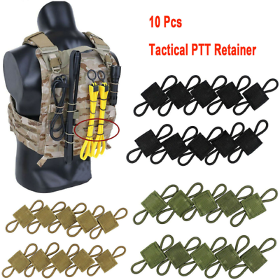#ad Tactical Gear Holder Clip Web Elastic Webbing Retainer Binding Ribbon Buckle USA
