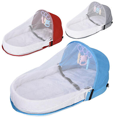 #ad Portable Newborn Infant Baby Bed Bassinet Crib Cradles Travel SleeperFoldable