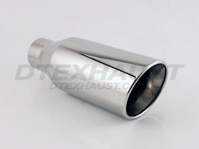 #ad DT 30538RSL DOUBLE WALL ROLL SLANT STAINLESS EXHAUST TIP 3quot; INLET 5quot; OUT 13.5quot; L