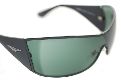 #ad Genuine POLICE Origins 9 S8103V 0531 Mens Wrap Ski Sunglasses MATTE BLACK GREEN $155.50