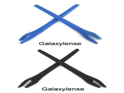 #ad Galaxy Replacement Earsocks Rubber Kit For Oakley Radar EV Path Pitch Black Blue