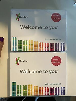 #ad 23andMe Health Ancestry Genetic DNA Test double 4 kits 150 reports fda disease
