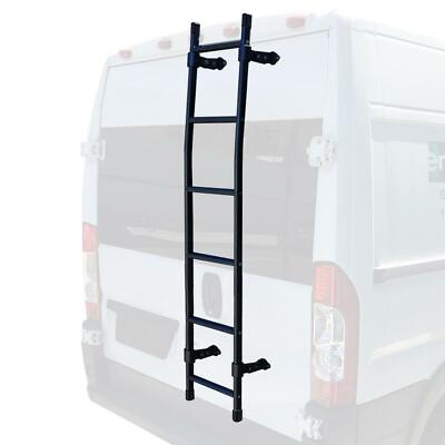 #ad Vantech Rear Access Ladder Angled 68quot; Low Roof Vehicles Black