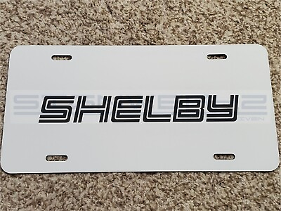 #ad Shelby Metal Plate novelty vanity white plate