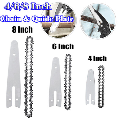 #ad 4 6 8quot; Chain Blade amp; Guide 28 59DL .050quot; Chainsaw Electric Saw Replace Cutters