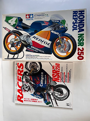#ad TAMIYA HONDA NSR250 REPSOL 1 12.with Books RACERS Item14059 from Japan