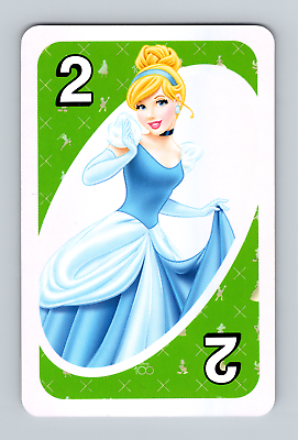 #ad Disney 100th Anniversary UNO Cinderella Green Card Collectible