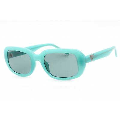 #ad Guess Women#x27;s Sunglasses Full Rim Shiny Turquoise Plastic Rectangular GU8250 87N