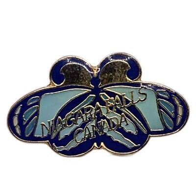 #ad Niagara Falls Canada Butterfly Travel Souvenir Pin