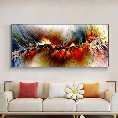 #ad Abstract Canvas Painting Wall Art Print Poster For Living Home Decor NO FRAME