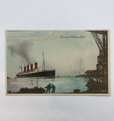#ad Cunard White Star Line quot; Postcard 1935