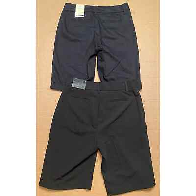 #ad NWT Set of 2 black Bermuda shorts size 6 St Johns Bay amp; Worthington