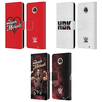 #ad OFFICIAL WWE SHAWN MICHAELS LEATHER BOOK WALLET CASE COVER FOR MOTOROLA PHONES