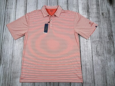 #ad Oxford Dowling SS Coolmax Stripe Golf Shirt NWT XL NEW performance polo