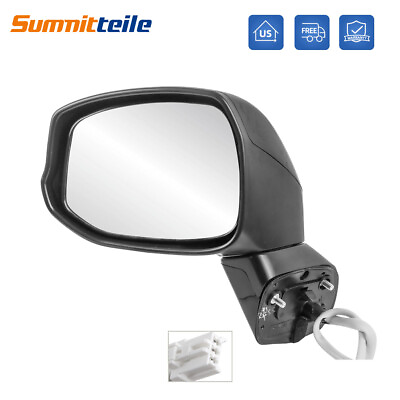 #ad 1PC Left Driver Side Mirror Manual Folding For 2012 2013 Honda CIVIC 3 pin
