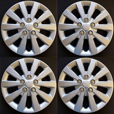 #ad New Wheel Covers Hubcaps Fits 2013 2019 Nissan Sentra S SV 16quot; Silver Set Of 4
