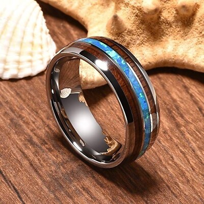 #ad Classic Luxury Couple Jewelry 8mm Men#x27;s Two Color Brushed Stainless Steel