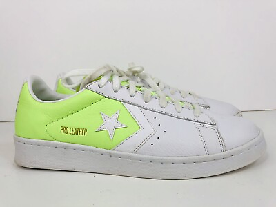 #ad Converse Pro Leather Ox Low Top White Ghost Green Men’s Size 9 167591c