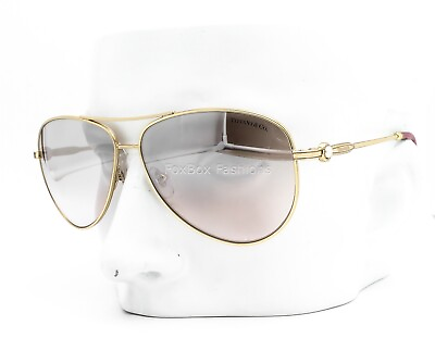 #ad Tiffany amp; Co TF 3043H 6088 59 Aviator Sunglasses Gold Light Mirror Lens