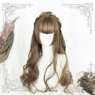 #ad Blackamp;Brown Harajuku Sweet Princess Wig Dolly Lolita Cosplay Curly Hair Daily b5