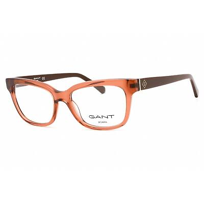 #ad Gant Women#x27;s Eyeglasses Light Brown Other Full Rim Rectangular Frame GA4140 047