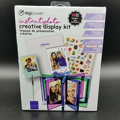 #ad Digipower Instant Photo Creative Display Kit 14 amp; Photo Album for 64 Pics New