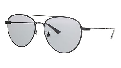 #ad McQ MQ0246SA 001 Black Aviator Sunglasses