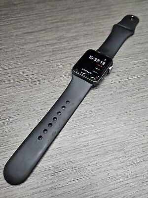 #ad Apple Watch Series 3 38mm GPS Aluminium Case Black Sport Band